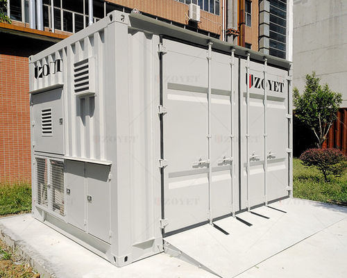 حاوية تخزين أسطوانات الغاز في الهواء الطلق ذات التصميم المودولي مع مراقبة غرفة التحكم المركزية ومادة Q235B / SPHC