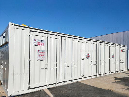 حاوية تخزين غاز خارجية مقاومة للأشعة فوق البنفسجية مع عزل طبقة مزدوجة وسعة قابلة للتخصيص